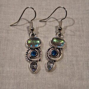 3 Tier Multicolored Dangling Earrings